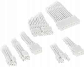 Kabel SATA Kolink Zestaw przewodów w oplocie Biały