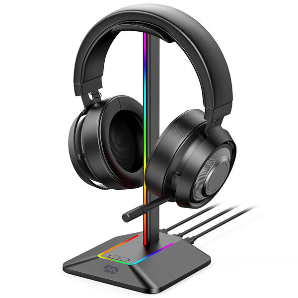 Stojak Mozos D12 STOJAK NA SŁUCHAWKI NAUSZNE RGB LED