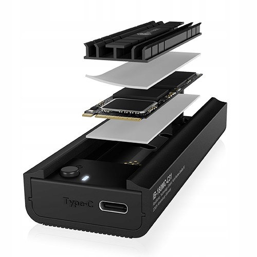 Obudowa ICY BOX USB-C 3.2 (Gen 2) - M.2 NVMe, SATA SSD