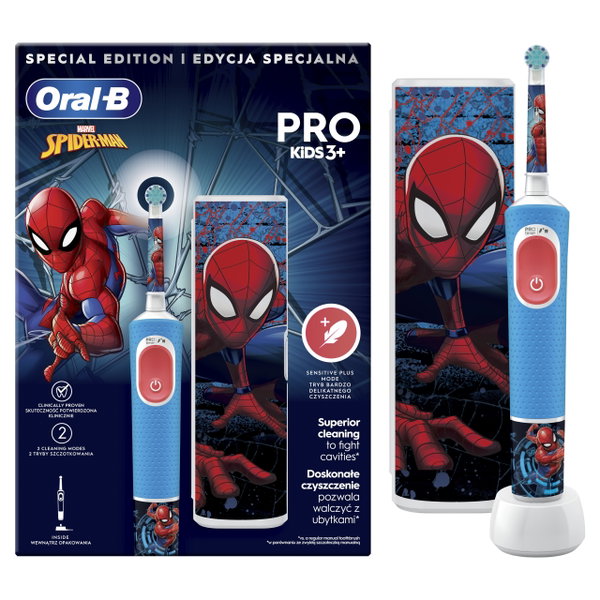 Szczoteczka rotacyjna do zębów Oral-B PRO Kids 3+ Spider-Man