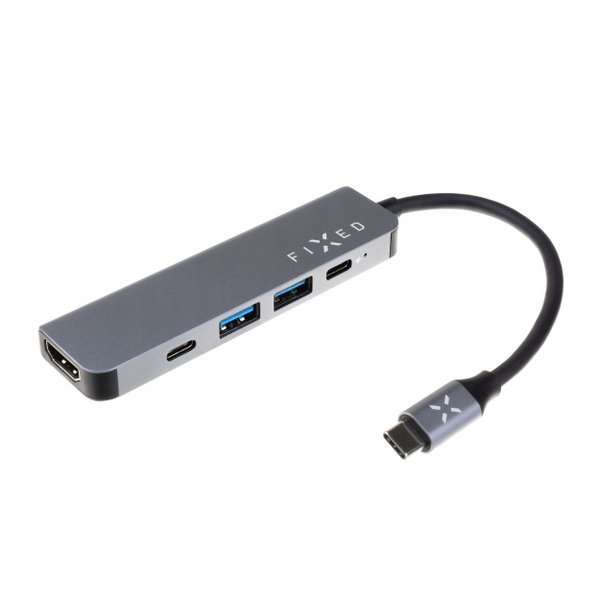 Hub USB FIXED HUB Mini 5w1 2xUSB-C, 2xUSB-A, HDMI
