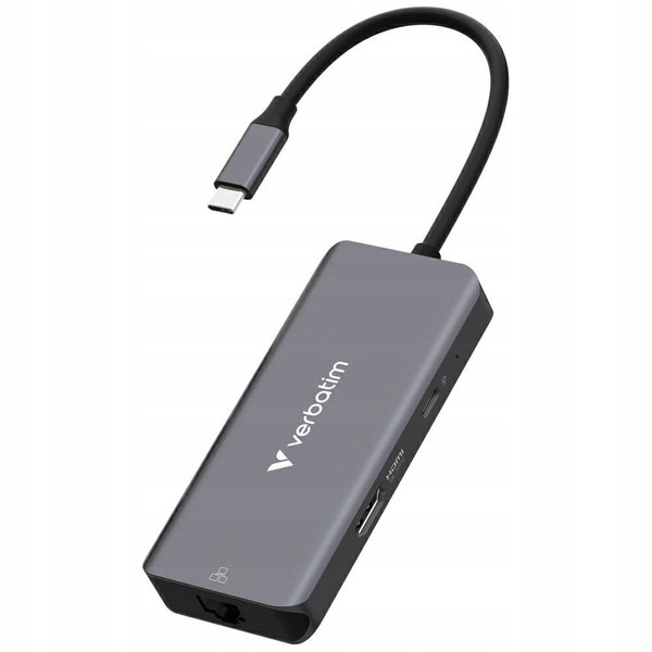 Hub USB Verbatim USB-C Essentials Multiport Hub 6 Port with RJ45