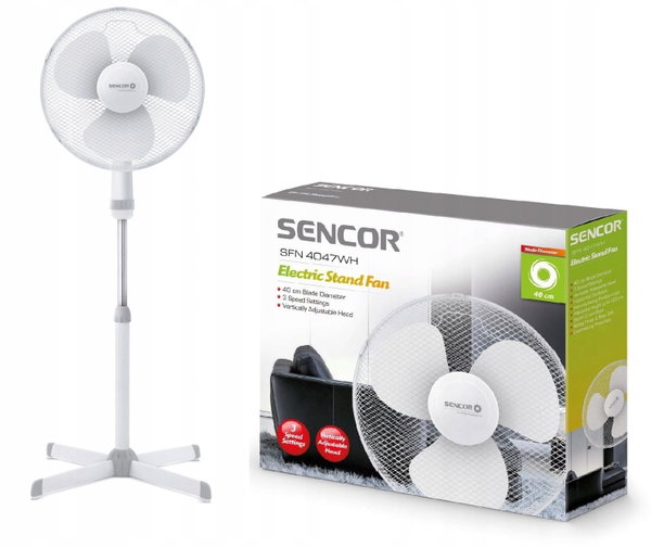 WENTYLATOR STOJĄCY SENCOR SFN 4047WH 50W biały