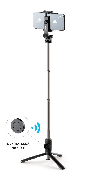 Kijek do selfie FIXED Snap Lite BT Selfie Stick Pilot czarny