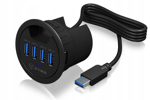 Hub USB ICY BOX Hub biurkowy 4x USB-A