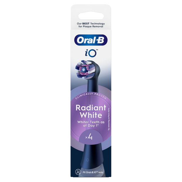 Końcówki do szczoteczki ORAL-B IO Radiant White (4 szt.) Czarny