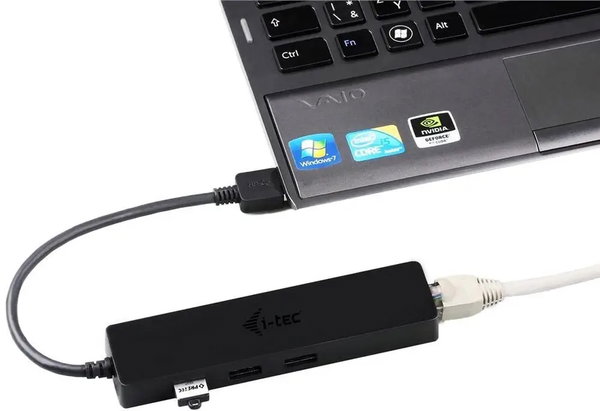 HUB I-tec USB 3.0 3 Port Gigabit Ethernet 10/100