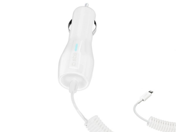 Ładowarka Samochodowa 2.1A SBS + kabel Lighting