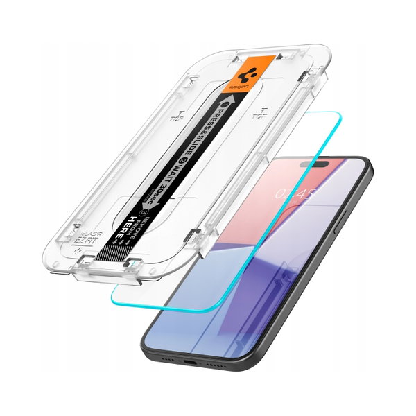 Folia ochronna Spigen Glas.tr 'ez fit' 2-pack do iPhone 15 clear