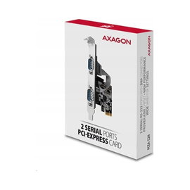 Kontroler Axagon Kontroler PCIe 2x port szeregowy RS232 250 Kbps