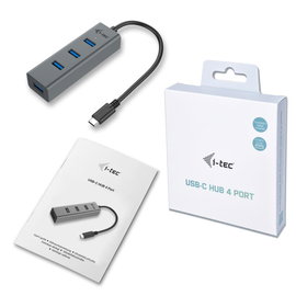 Hub USB i-tec USB-C Thunderbolt 4x USB 3.0 Metal HUB 28cm