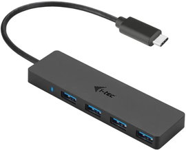 Hub USB i-tec USB-C Slim HUB 4x USB 3.0 20 cm kabel USB-C