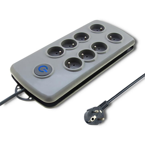 Listwa zasilająca Qoltec Listwa antyprzepięciowa - 8 gniazd, 2.5m