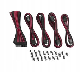 Kabel SATA CableMod ModMesh Cable Extension Kit -8+6 Czarno-Czerwone