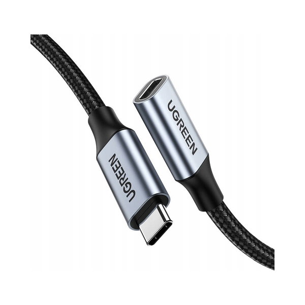 Kabel USB UGREEN Kabel USB-C - USB-C PD QC 100W 5A 10Gbps 1m US372 szary