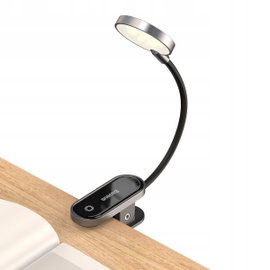 Lampka biurkowa Baseus Mini Clip szary moc do 3 W