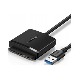 Adapter SATA Ugreen CM257 do dysku 2.5'' / 3.5'' USB-A 5Gb/s - czarny