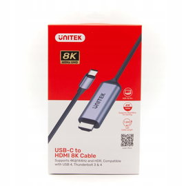 Przejsciówka Unitek Adapter USB-C - HDMI 2.1 8K 1.8m
