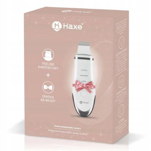 Zestaw prezentowy Peeling kawitacyjny HX802 + opaska na włosy HAXE