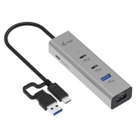 Hub USB i-tec USB-C/USB-A Charging Metal HUB Power Delivery 85 W
