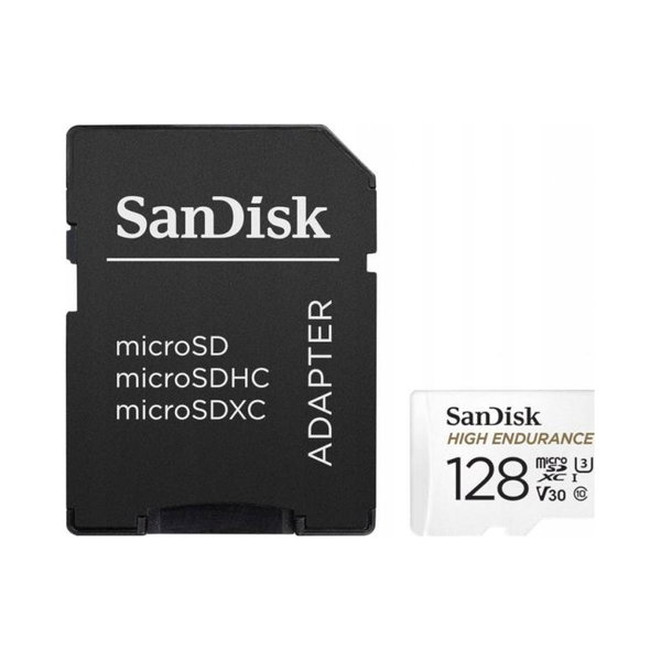 Karta pamięci SanDisk MICRO SD 128GB HIGH ENDURANCE 100MB/s + ADAPTER SD