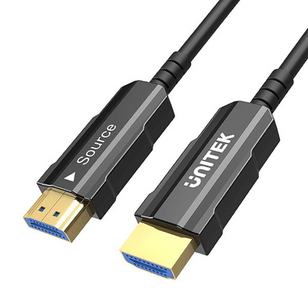 Kabel HDMI Unitek Kabel optyczny HDMI 2.0 AOC 4K 60Hz 10 m