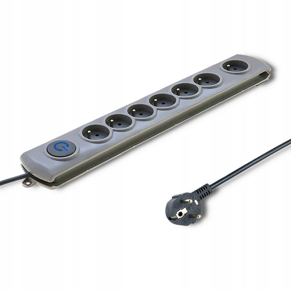 Listwa zasilajaca Qoltec Listwa antyprzepięciowa - 8 gniazd, 3m