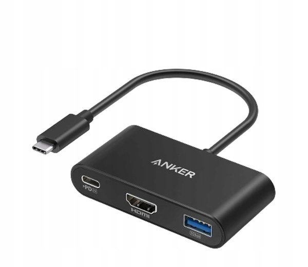 Hub USB Anker PowerExpand 3-in-1 USB-C PD Hub