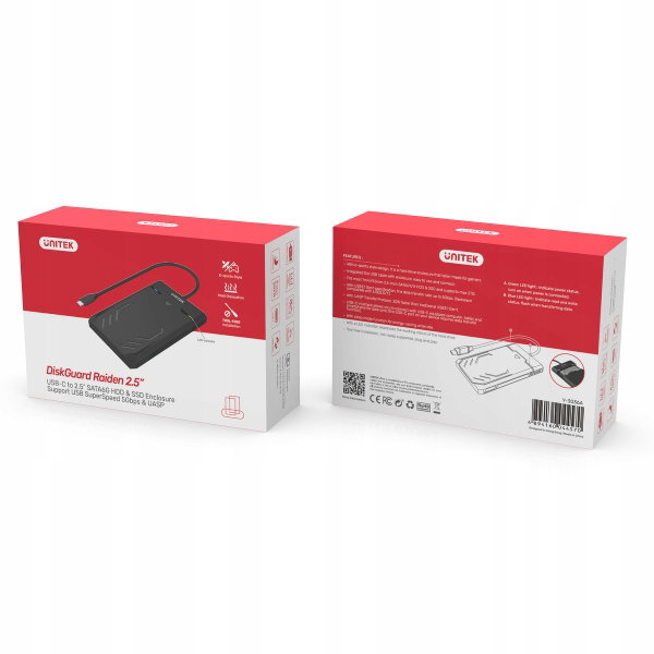Obudowa Unitek Obudowa USB-C 5Gbps HDD/SSD SATA UASP