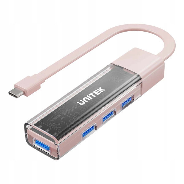 Hub USB Unitek Hub Dwukierunkowy USB-C/USB-A - 4x USB-A