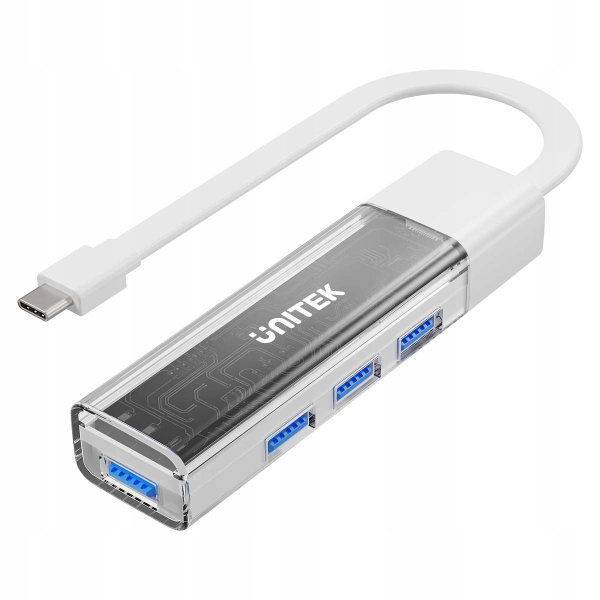 Hub USB Unitek Hub Dwukierunkowy USB-C/USB-A - 4x USB-A