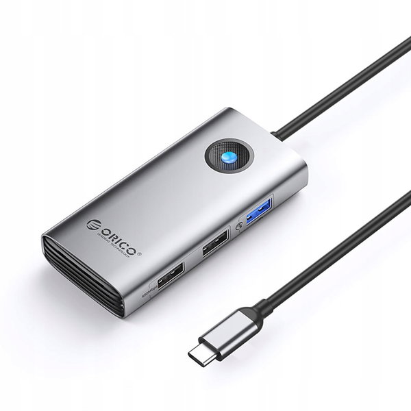 Hub USB Orico USB-C - 1x USB-A 3.0, 2x USB-A 2.0, 1x USB-C PD, 1x HDMI - s