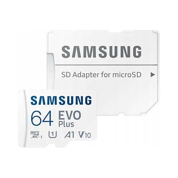 Karta pamięci SAMSUNG EVO Plus microSD 64GB z adapterem 160MB/s
