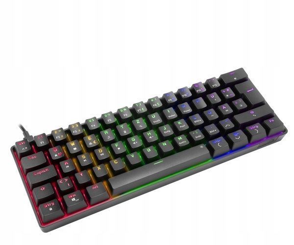 SpeedLink ATMOS RGB Gaming Keyboard, brown switches, black - US layout
