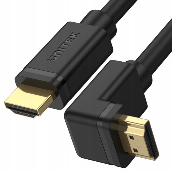 Kabel HDMI Unitek Kabel kątowy 90° HDMI 2.0 - HDMI 4K/60Hz 3m
