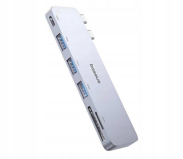 Hub USB Baseus 6w1 UltraJoy 2xUSB-C - USB-C, 3xUSB, SD/TF