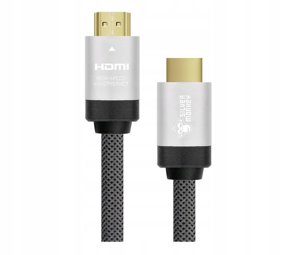 Kabel HDMI 2.0 Silver Monkey HD-10SM02 szary 10m