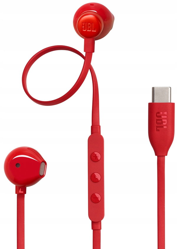 SŁUCHAWKI DOUSZNE JBL TUNE 305 USB-C Czerwone
