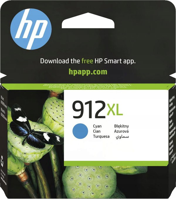 Tusz HP 912XL cyan do 825str. Instant Ink