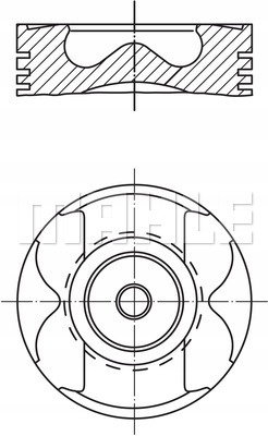 Tłok MAHLE 001 PI 00106 002
