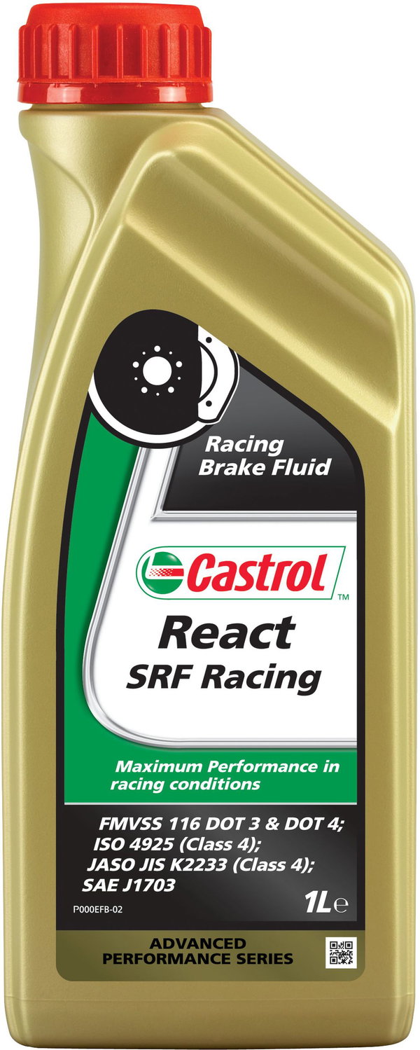 Płyny hamulcowe CASTROL SRF REACT RACING BRAKE 1L