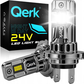 MARKOWE RETROFITY ŻARÓWKI LED H7 24V QERK 1 do 1 TIR CIĘŻAROWE ŁATWY MONTAŻ