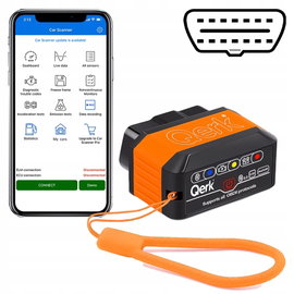 TESTER DIAGNOSTYCZNY OBD2 ELM327 BLUETOOTH 5.0 SKANER BŁĘDÓW QERK KW905