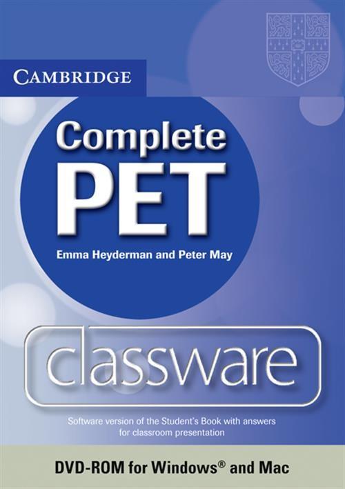 Complete PET Classware DVD. Heyderman Emma