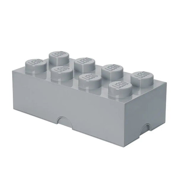 Lego pojemnik klocek ósemka szary jasny