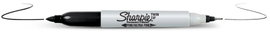 Markery permanentne Twin Tip czarne (12szt)