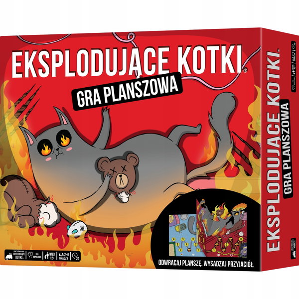 Eksplodujące Kotki: Gra planszowa REBEL