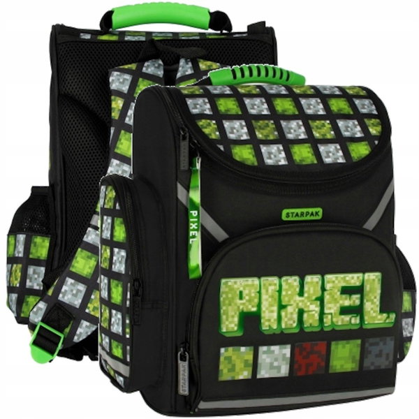 Tornister Pixel zielony