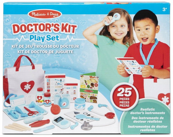 Melissa & Doug lekarz zestaw z 25 akcesoriami gabinet lekarski