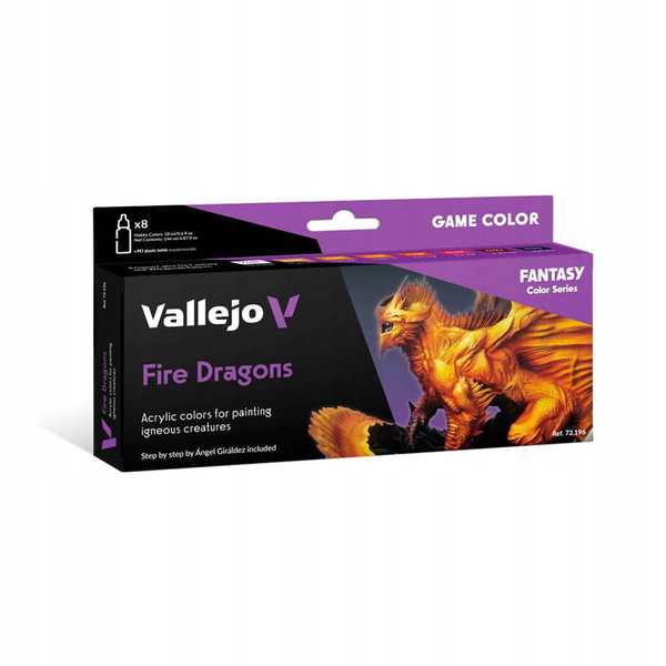 Vallejo: 72.196 - Game Color - Fire Dragons (8 x 18 ml)
